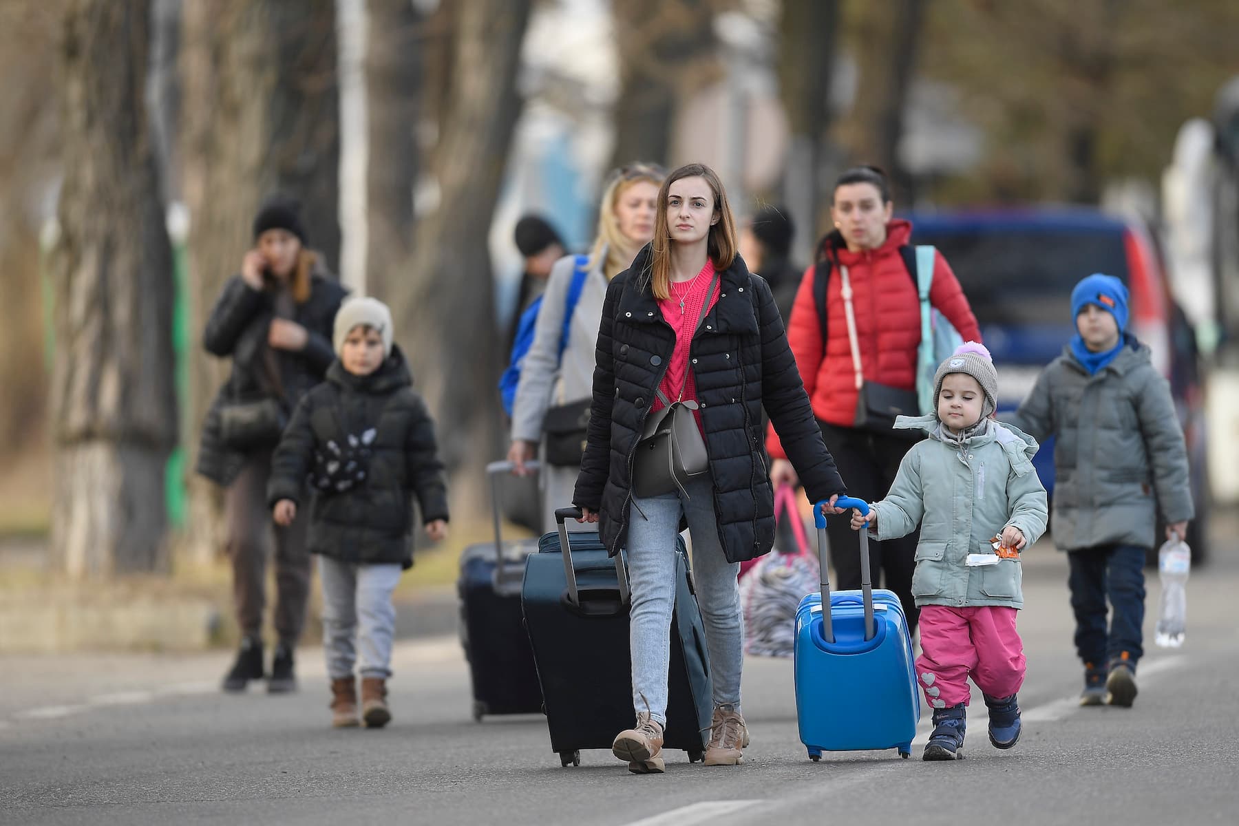 #StandWithUkraine: War splits Ukrainian families as women and children seek safety in Romania and Europe