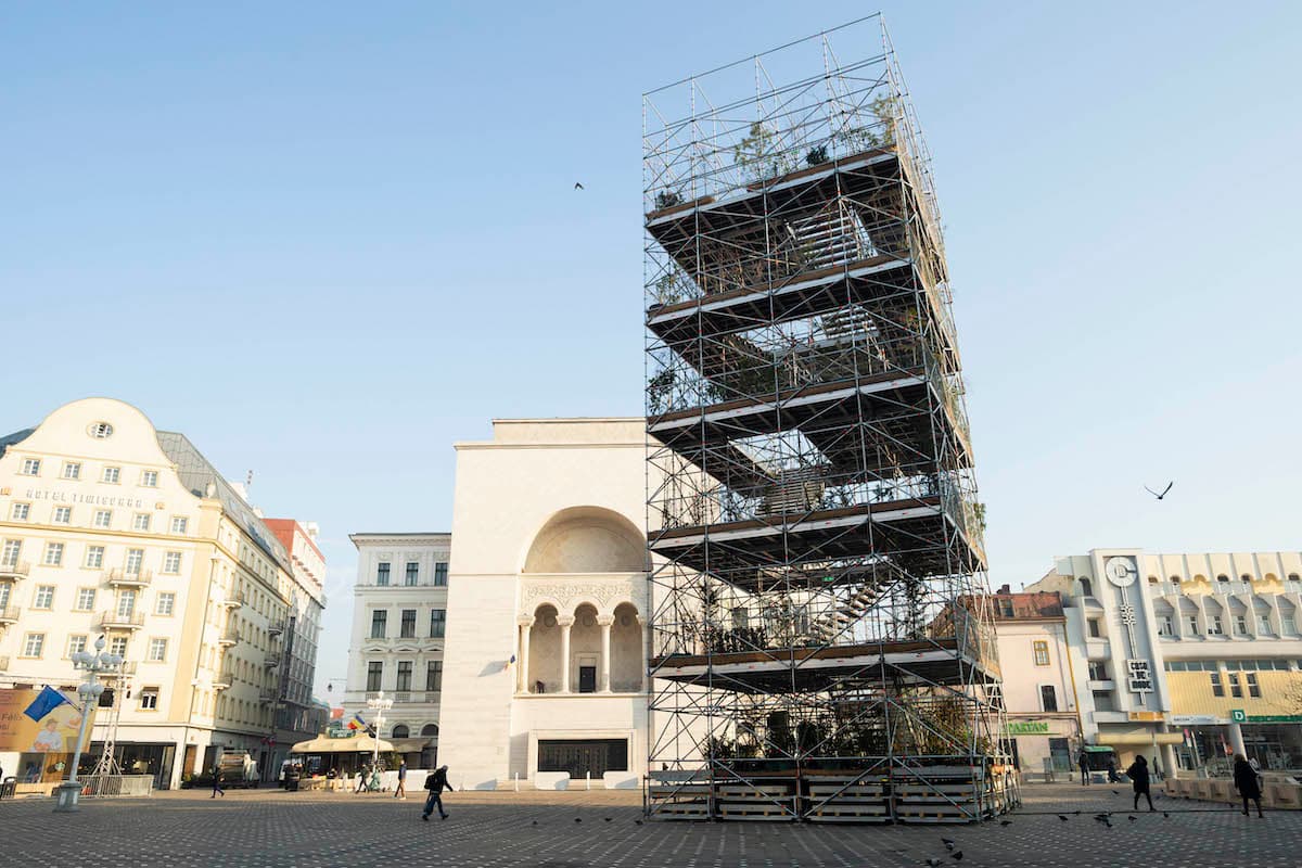 Timisoara opens temporary urban garden in the city center