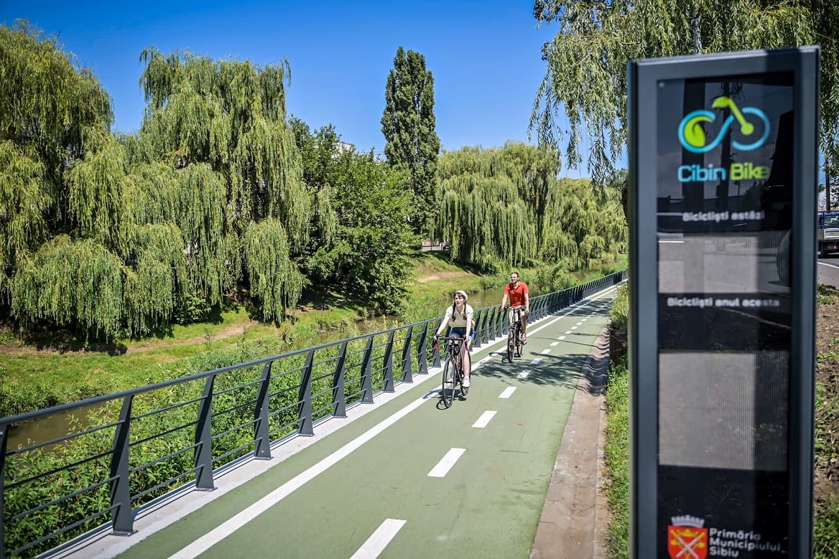 Central Romania: Sibiu inaugurates riverside bike trails