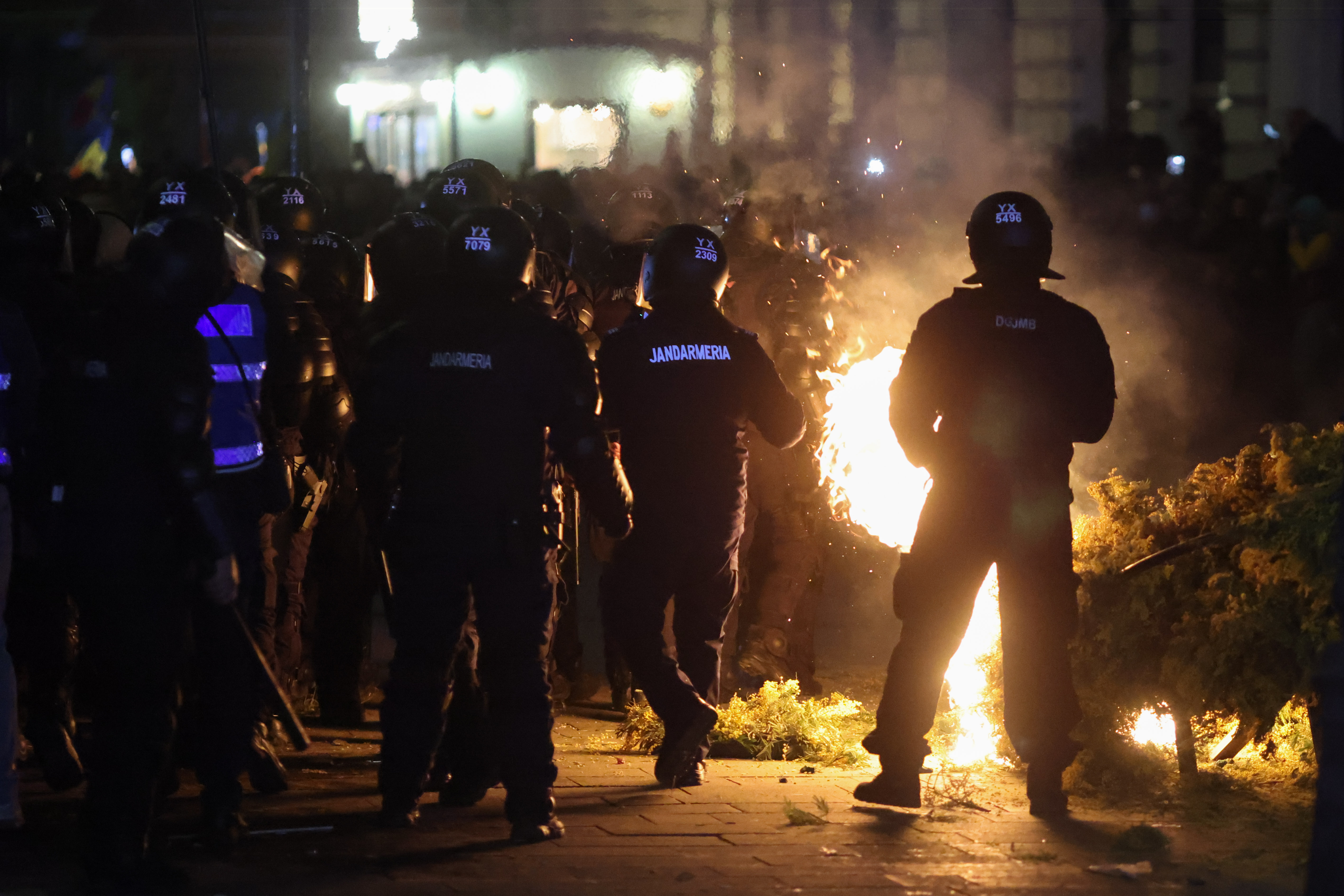 Protest turns violent in Bucharest after Călin Georgescu’s presidential candidacy invalidated