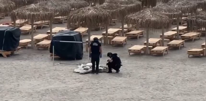Drone fragment discovered on beach in Romanian seaside resort Olimp