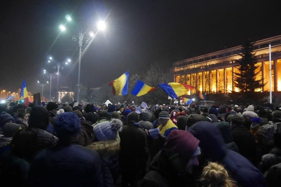 Anti-Government protests continue in Romania for the seventh day in a row